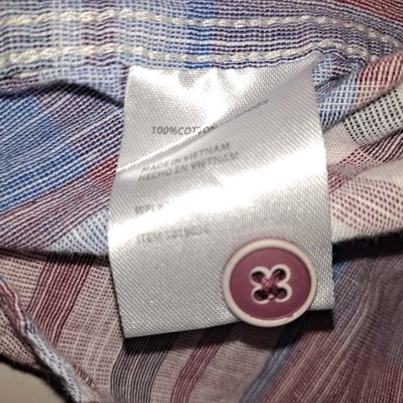 Weatherproof Vintage short sleeve button up collar shirt plaid size XL - Picture 8 of 14